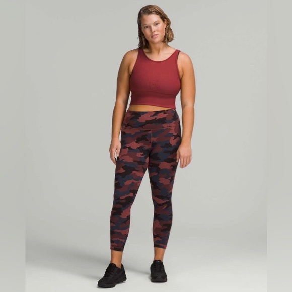 Lululemon Wunder Train High-Rise Tight 25” Red - Picture 3 of 5